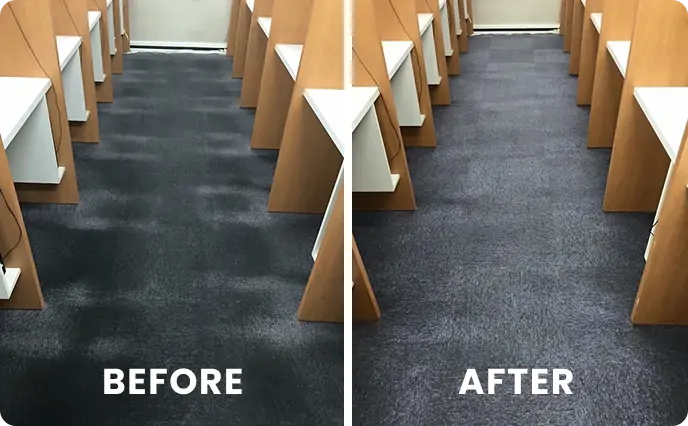 カーペット清掃 作業風景